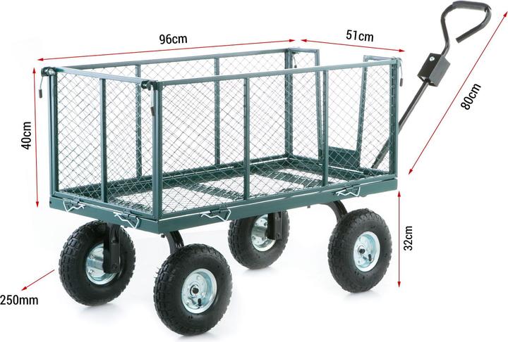 Image du produit Grafner Chariot de jardin Chariot de transport 550 kg GW10740