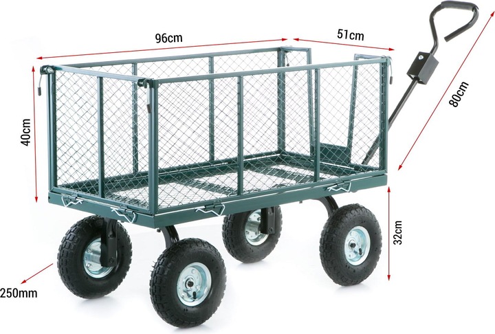 Actual product image Grafner Garden trolley Transport trolley 550 kg GW10740