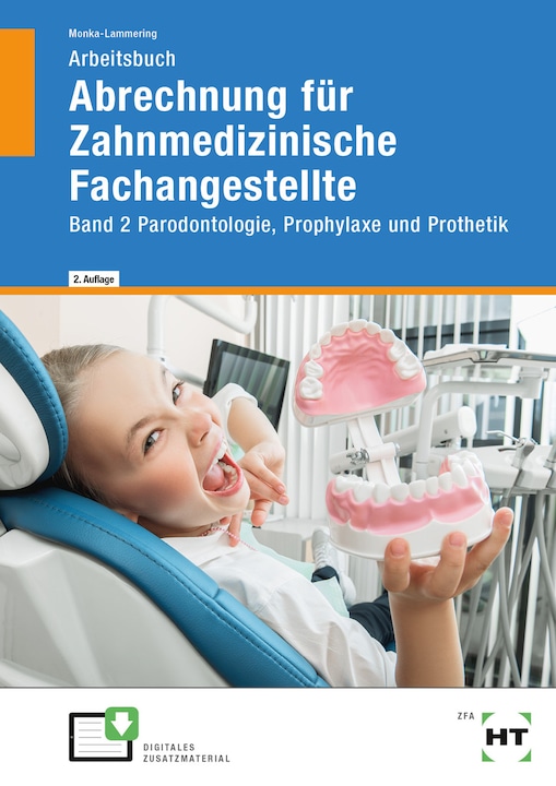 Actual product image Arbeitsbuch Abrechnung für Zahnmedizinische Fachangestellte (German, Sabine Monka-Lammering, 2023)