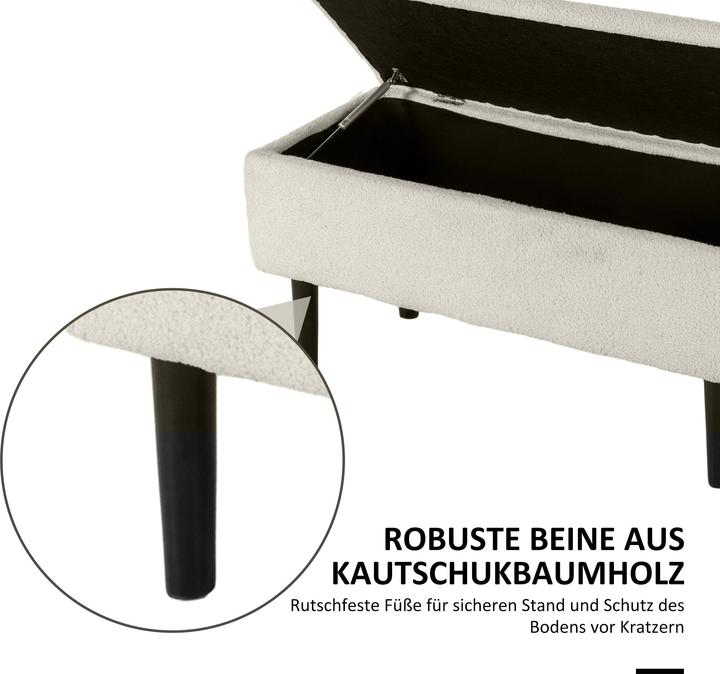 Image du produit Homcom Banc avec espace de rangement (95 cm)