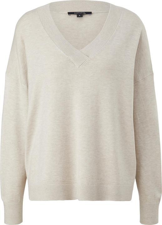 Actual product image Comma Strickpullover Pullover mit V-Ausschnitt aus Viskosemix (M)
