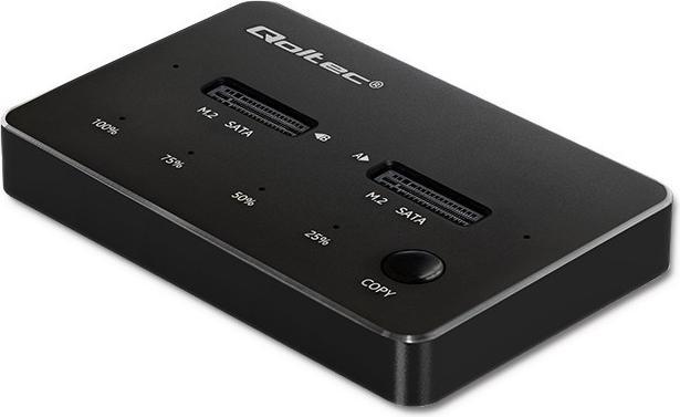 Produktbild Qoltec 50310 Drive docking station (M.2 22110, M.2 2242, M.2 2280, M.2 2260, M.2 2230)