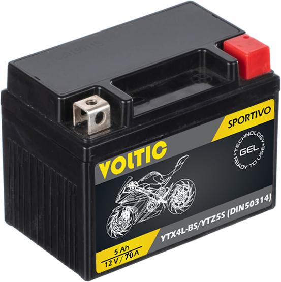 Produktbild Voltic Sportivo GEL YTX4L-BS / YTZ5-S (DIN 50314) (12 V, 5 Ah, 70 A)
