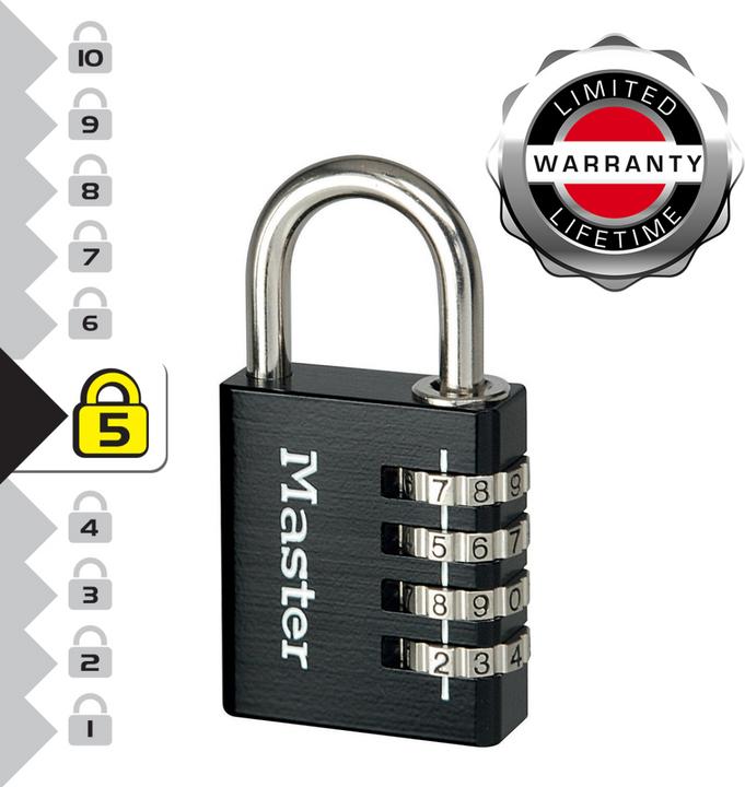 Produktbild Master Lock Zahlenschloss 7640EURDBLK