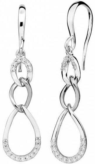 Produktbild Silver Cat Elegant earrings with zircons SC438