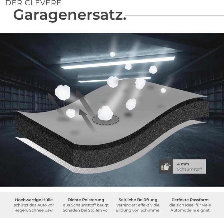Actual product image tectake Car Cover - waterproof and breathable, with a 4 mm foam layer