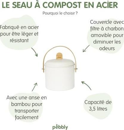 Produktbild Pebbly Kompostbehälter (3.50 l)