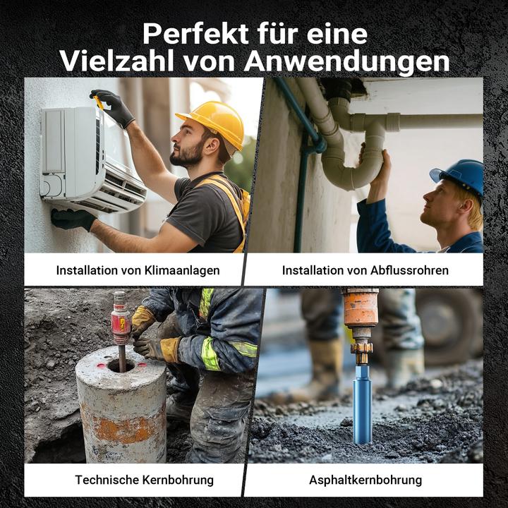 Actual product image Wiltec Diamond drill bit Shark Ø67mm drill bit 450mm 1¼ UNC diamond drill bit concrete (67 mm)