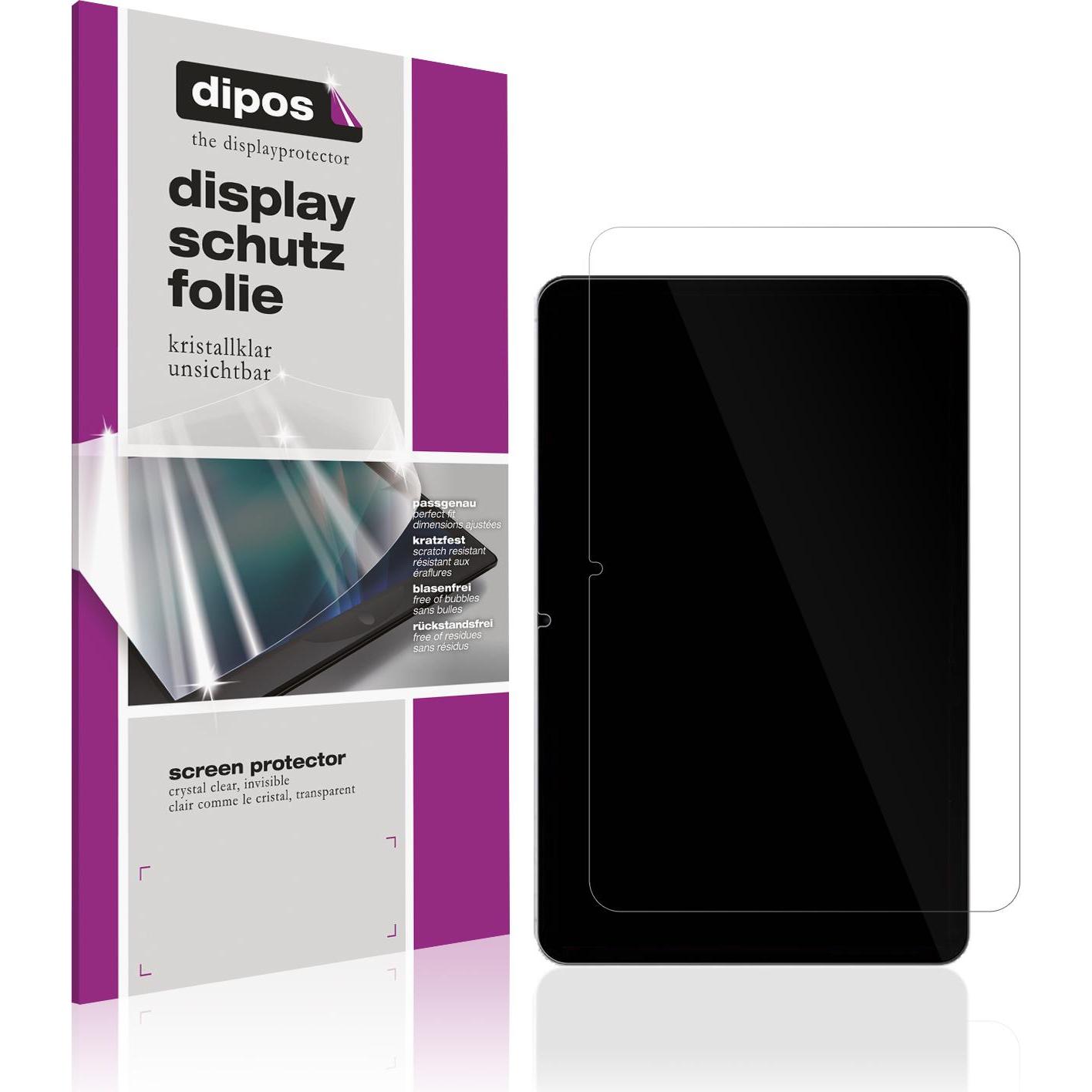 Dipos Displayschutzfolie Crystalclear (2 Stück, Oppo Pad Air), Tablet Schutzfolie