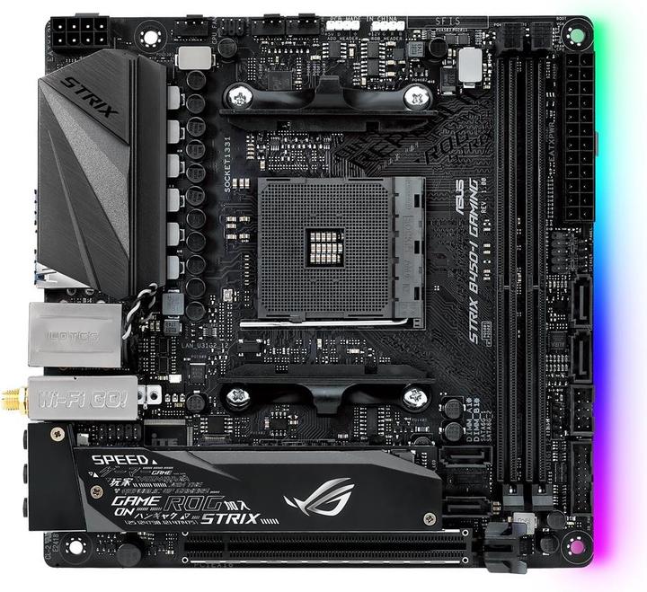 Image du produit ASUS ROG Strix B450-I Jeux (AM4, AMD B450, Mini-ITX)