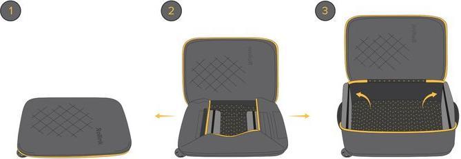 Rollink Flex 21 - Trolley Pieghevole Da 53 Cm, 40L, Leggero In Polipropilene, Per Viaggi