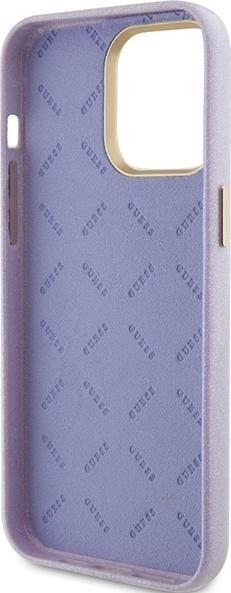 Produktbild Guess GUHCP15LPGMCSL iPhone 15 Pro 6.1" liliowy/lilac hardcase Glitter Glossy Script (Apple iPhone 15 Pro)