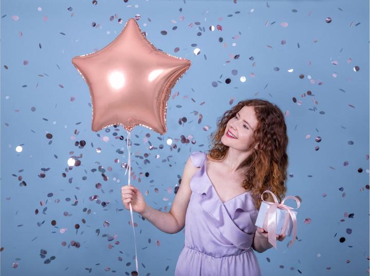 Produktbild Partydeco Sternballon Rosegold 48cm (1 x)