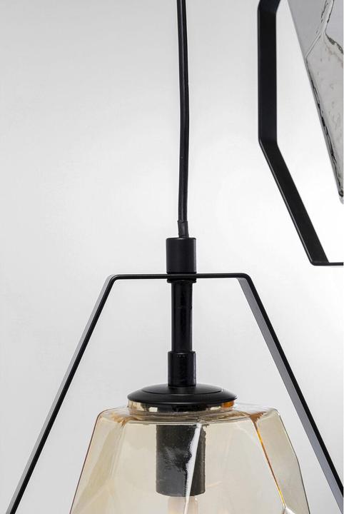 Actual product image Kare Design Pendant Light Diamond Fever Spiral Black Ø42cm (G9)