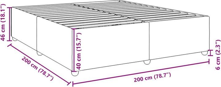 Image du produit vidaXL Bettgestell (200 x 200 cm)