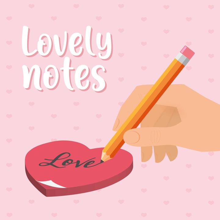 Produktbild Legami Haftnotizblock - Lovely Notes (72 x 70 mm)