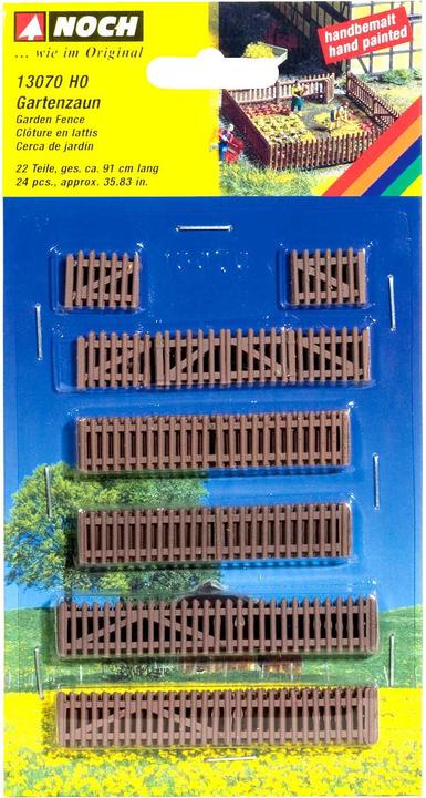 Produktbild Noch 13070 H0 Gartenzaun Bausatz