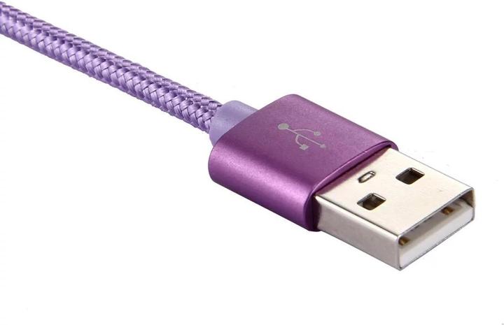 Produktbild Calitron Typ-C Datensynchronisation Ladekabel Violett 3m (3 m)