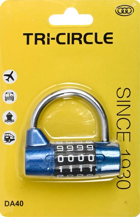 Actual product image Tri-circle Combination padlock 54 mm