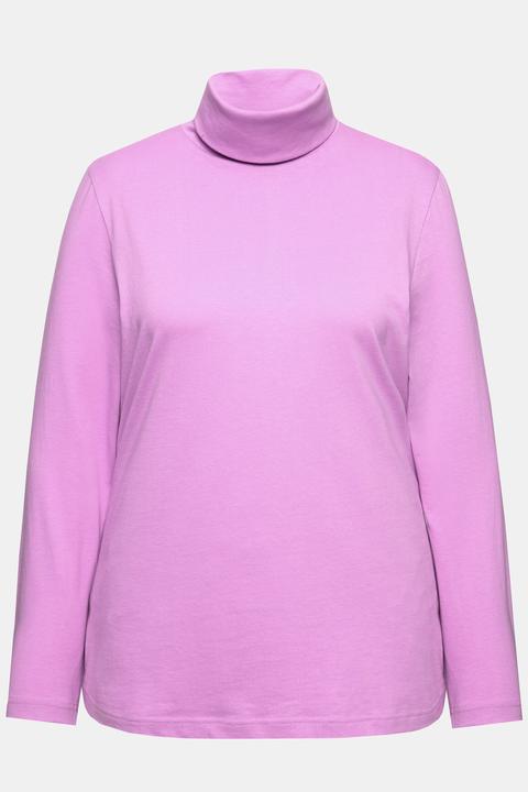 Actual product image Ulla Popken Basic Long Sleeve Slim Fit Turtleneck (54)