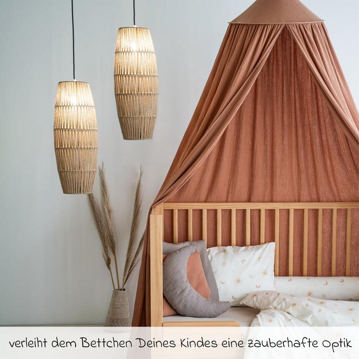 Actual product image Julius Zöllner Canopy made of cotton muslin, dune