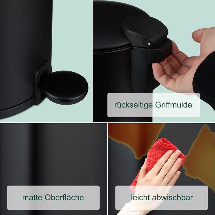 Produktbild Relaxdays Bad-Mülleimer (3 l)