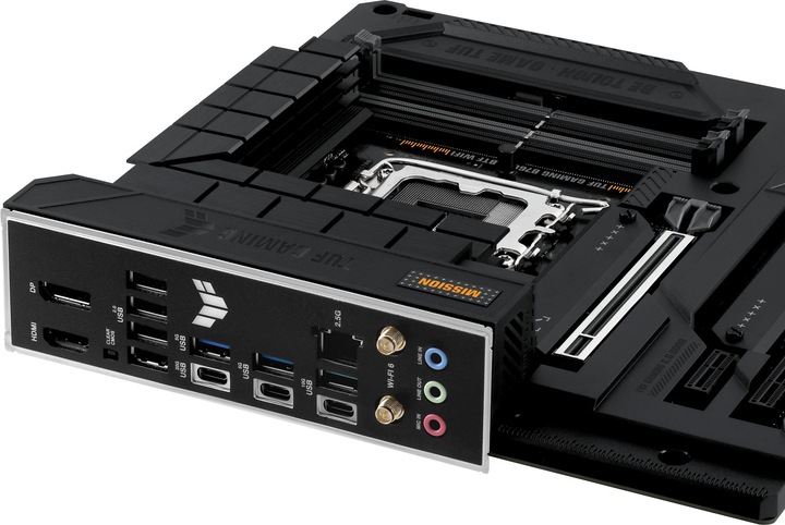 Actual product image ASUS MB TUF GAMING B760M-BTF WIFI Intel,1700,DDR5,mATX (LGA 1700, Intel B760, mATX)