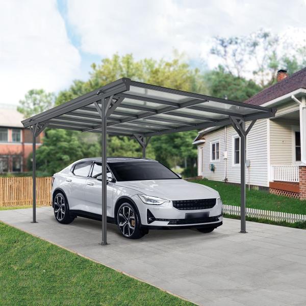 Actual product image Juskys Carport with flat roof