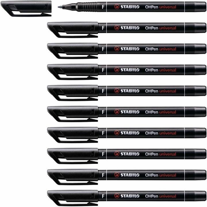 Immagine prodotto STABILO Penna universale OHPen permanente (Nero, 0.70 mm, 10 x)
