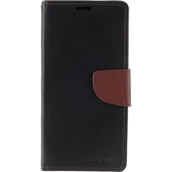 Goospery Fancy Diary Series (Samsung Galaxy Note 10), Smartphone Hülle, Braun, Schwarz