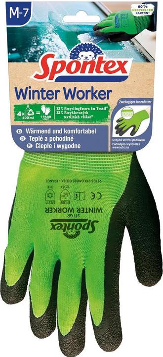 Spontex Winter Worker 12322080 Guanti impermeabili da lavoro con fodera