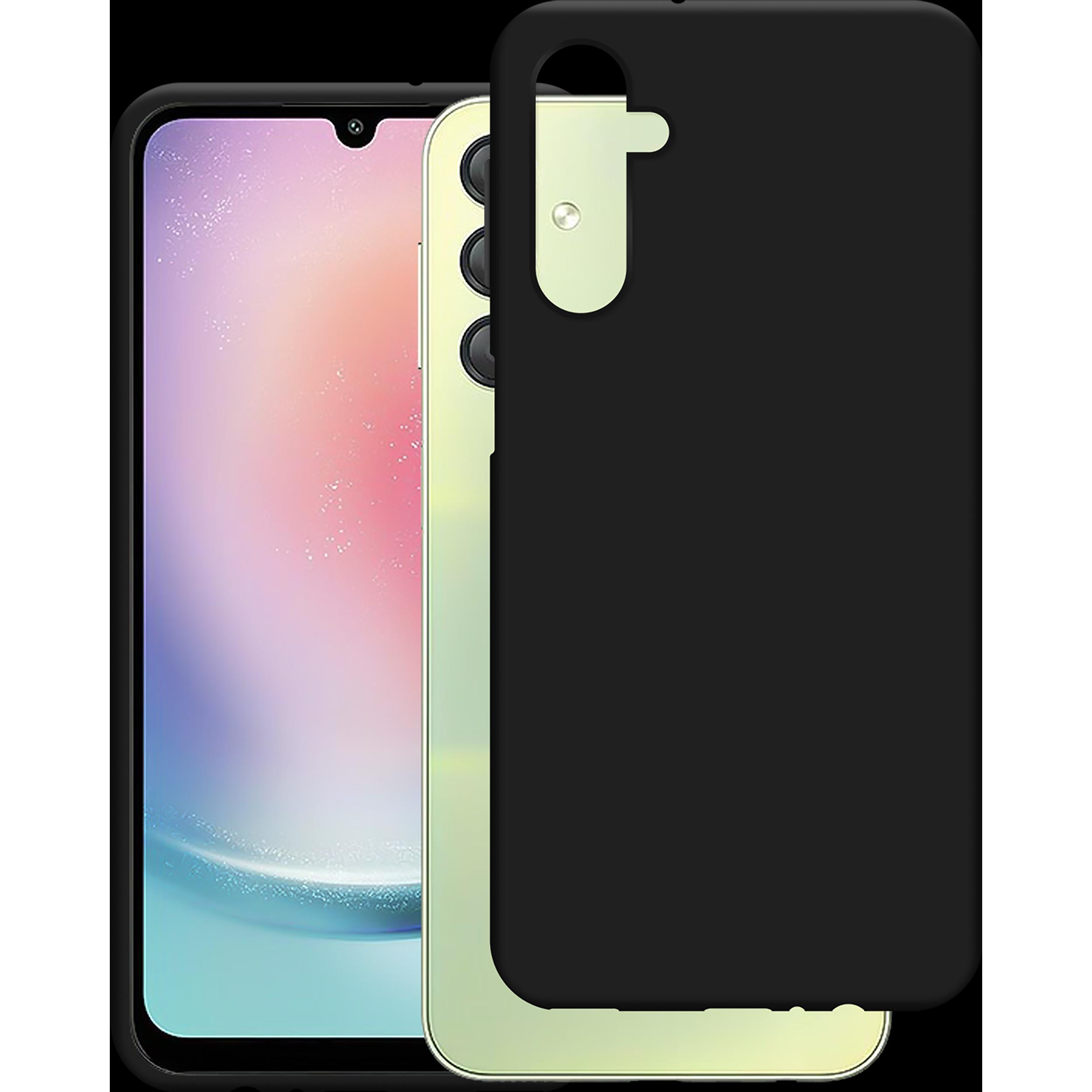 Cazy Silikon Hülle Kompatibel mit Samsung Galaxy A24 4G - Soft TPU Schutz - (Samsung Galaxy A24), Smartphone Hülle, Schw...
