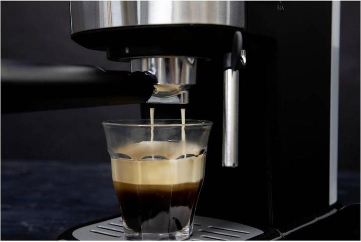 Produktbild Gastronoma -Kolbenmaschine - Espresso -Kaffeemaschine mit gemahlenen Bohnen und Milchfrother - 18110