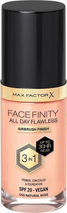 Produktbild Max Factor FACEFINITY All Day Flawless 3in1 Foundation Nr. C50 30ml (C50 Natural Rose)