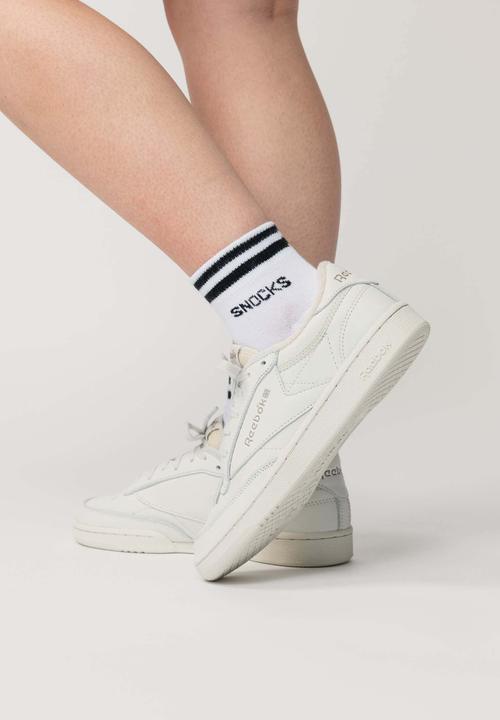 Actual product image Snocks Retro sneaker socks with stripes (pack of 4, 47 - 50)