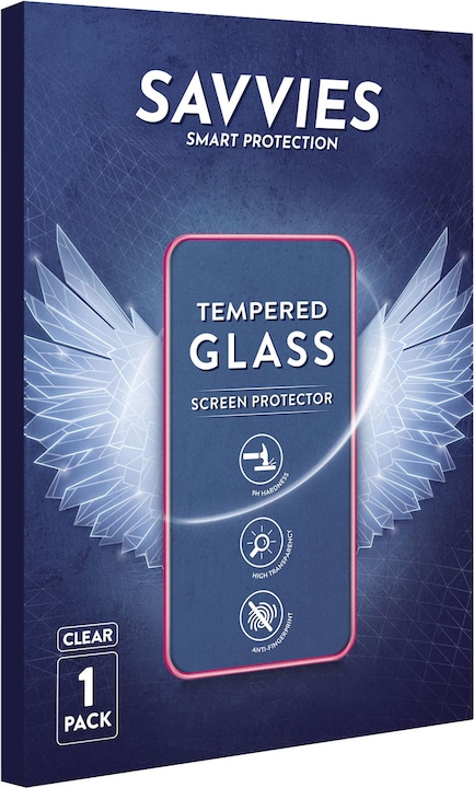 Actual product image Savvies Tempered Glass (1 Piece, Apple iPhone 13 Pro Max)