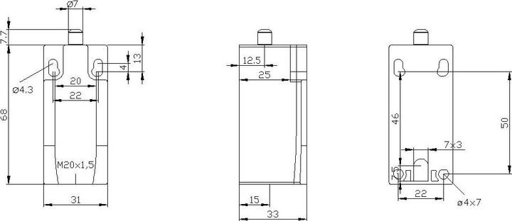 Produktbild Siemens Begrenzungsschalter 31 mm Rundst 1NO/2NC