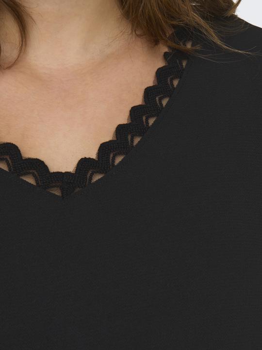 Image du produit Only Coupe normale Col V Curve Top T-shirt (S)