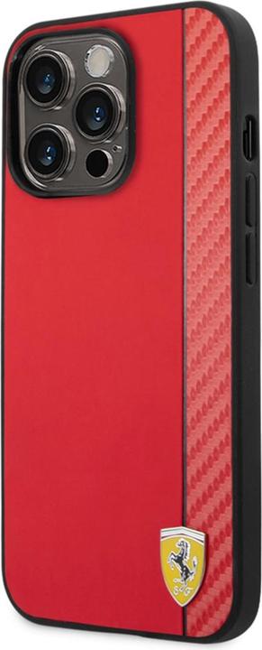 Actual product image Ferrari FEHCP14LAXRE iPhone 14 Pro 6.1" czerwony/red hardcase Carbon (Apple iPhone 14 Pro)