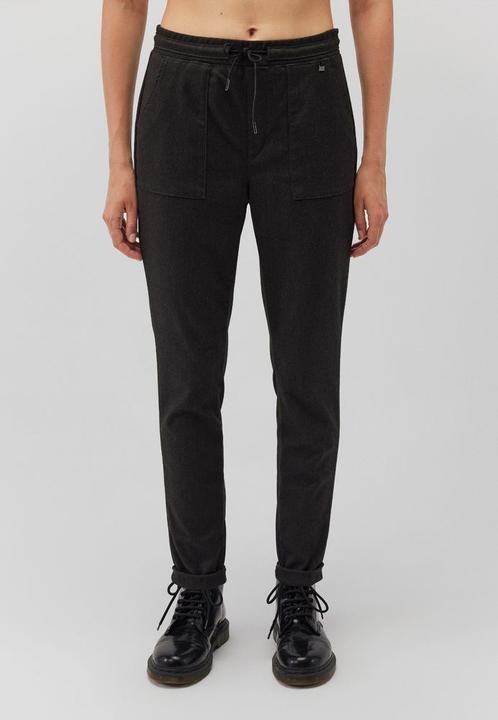 Black melange check, Black