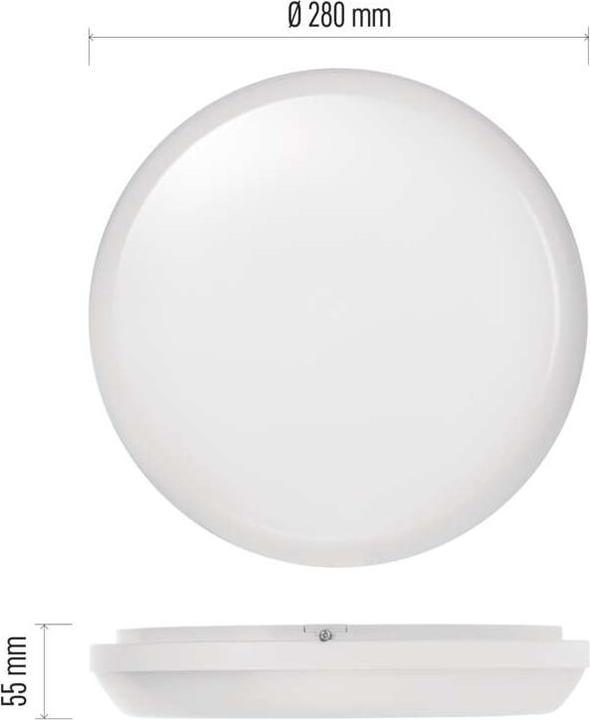 Actual product image Emos LED ceiling light Dori, round, white 24.5W neutral white, IP54 (2450 lm)