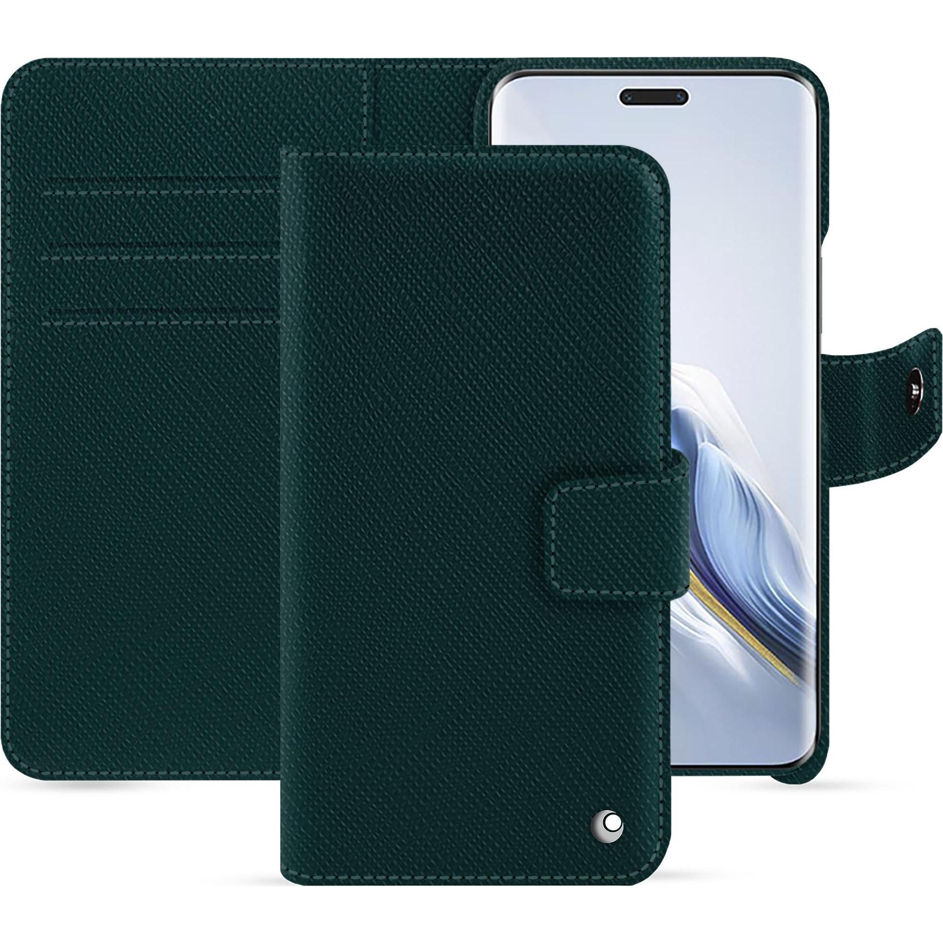 Noreve Lederschutzhülle Honor Magic6 Pro (Honor Magic6 Pro), Smartphone Hülle, Grün