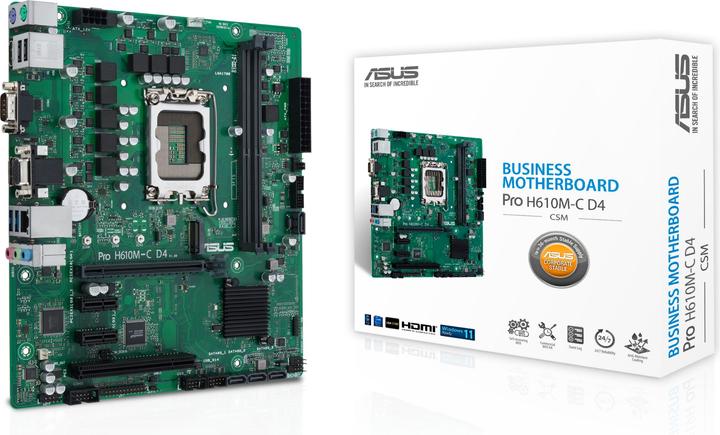 Produktbild ASUS PRO H610M-C (LGA 1700, Intel H610, Mini-ATX)