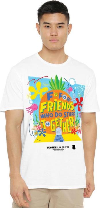 Immagine prodotto Spongebob Squarepants Friends Maglietta Ananas Uomo (L)