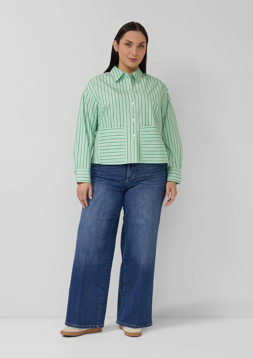 Immagine prodotto s.Oliver Bluse Verkürzte Popeline-Bluse im Relaxed Fit (46)