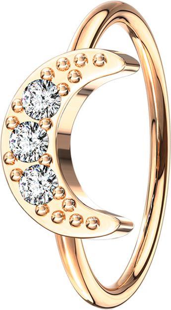 Immagine prodotto Star Piercing Anello micro piercing mezzaluna in oro rosa (Ottone)