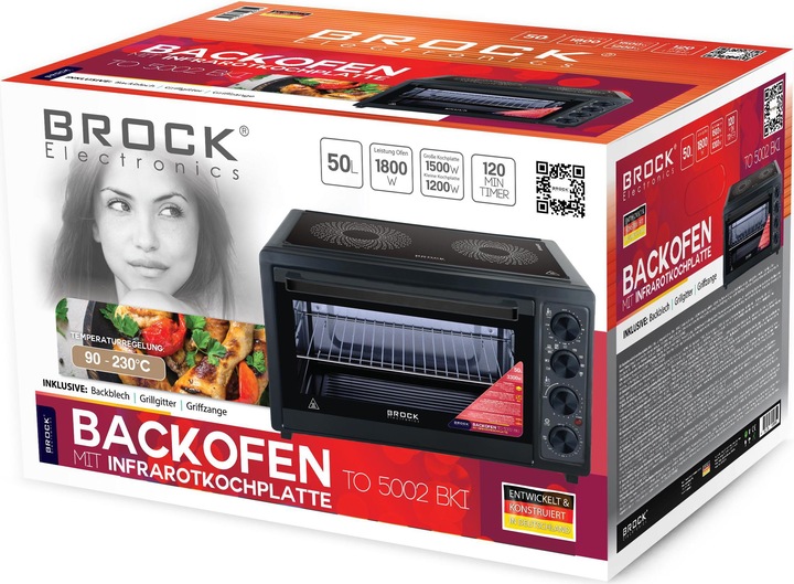 Produktbild Brock Electronics Electric oven Brock 50 l, 1800W