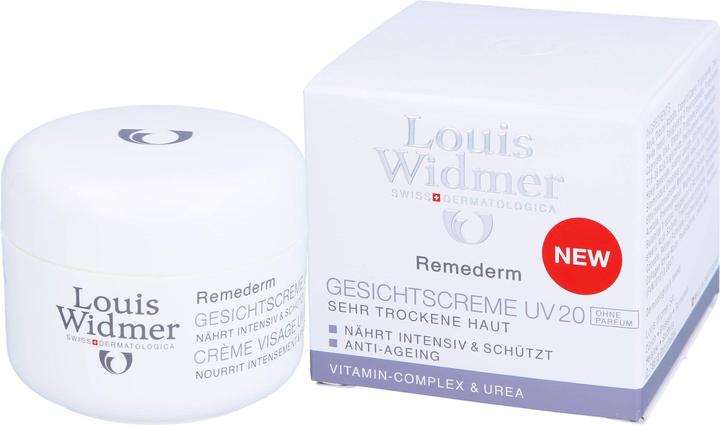 Actual product image Louis Widmer Remederm Face Cream UV without perfume (50 ml)