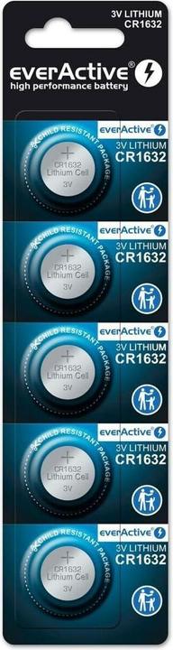 Actual product image Everactive High Performance Batterie (5 pcs., CR1632, 140 mAh)
