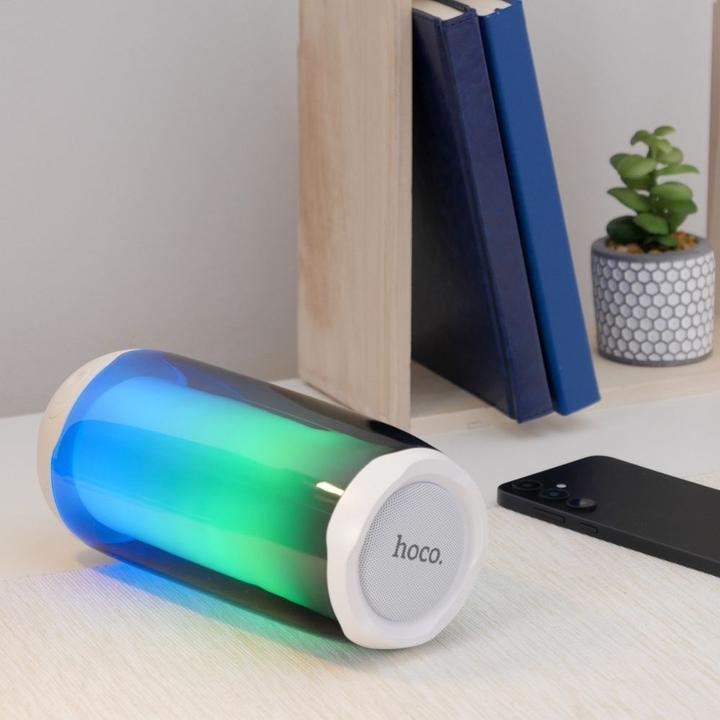 Produktbild Hoco - Wireless Speaker Pulsating (HC8) - with LED Light, Bluetooth 5.0, 10W - White (4 h)